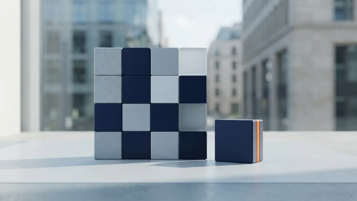 Modular payment blocks show a small break in the flow and the risk of ACH returns