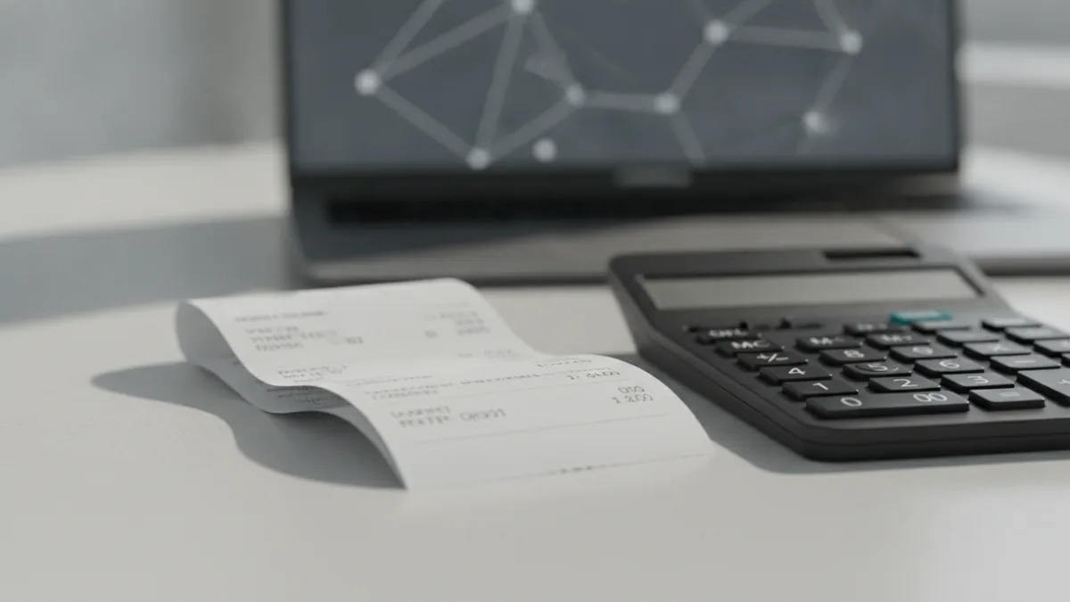 Estimate your effective rate Desk setup illustrating how merchants estimate processing fee costs
