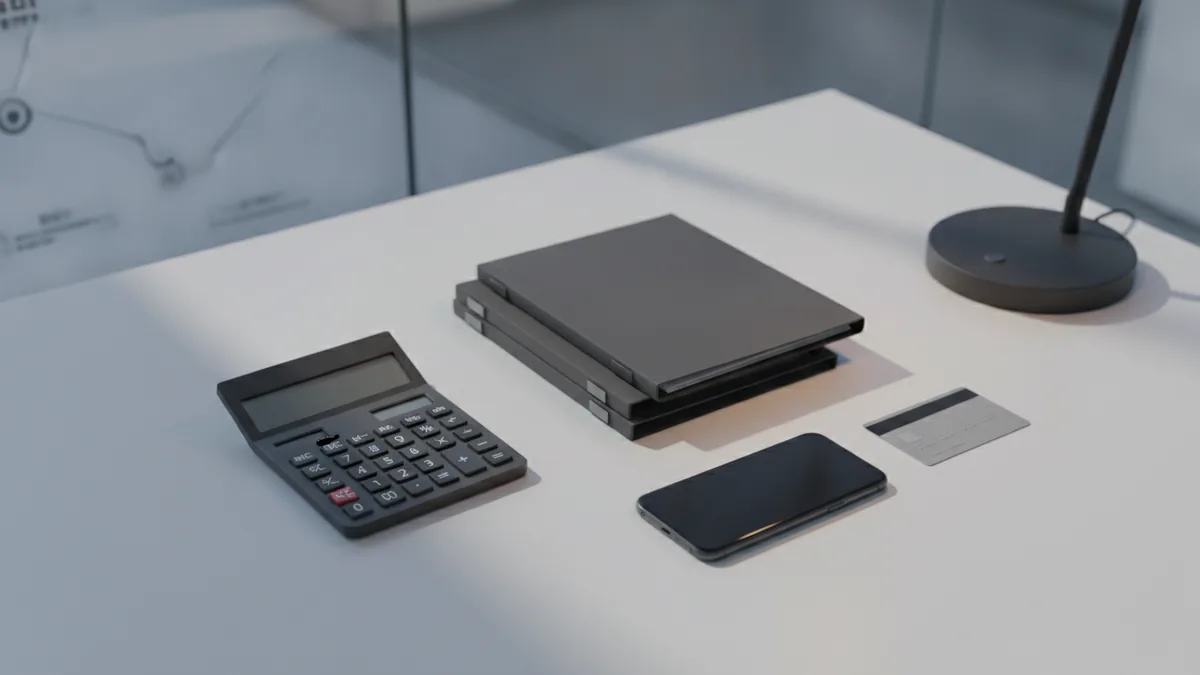 Budgeting for fintech boot camp tuition Calculator and payment planning documents representing fintech boot camp tuition costs.