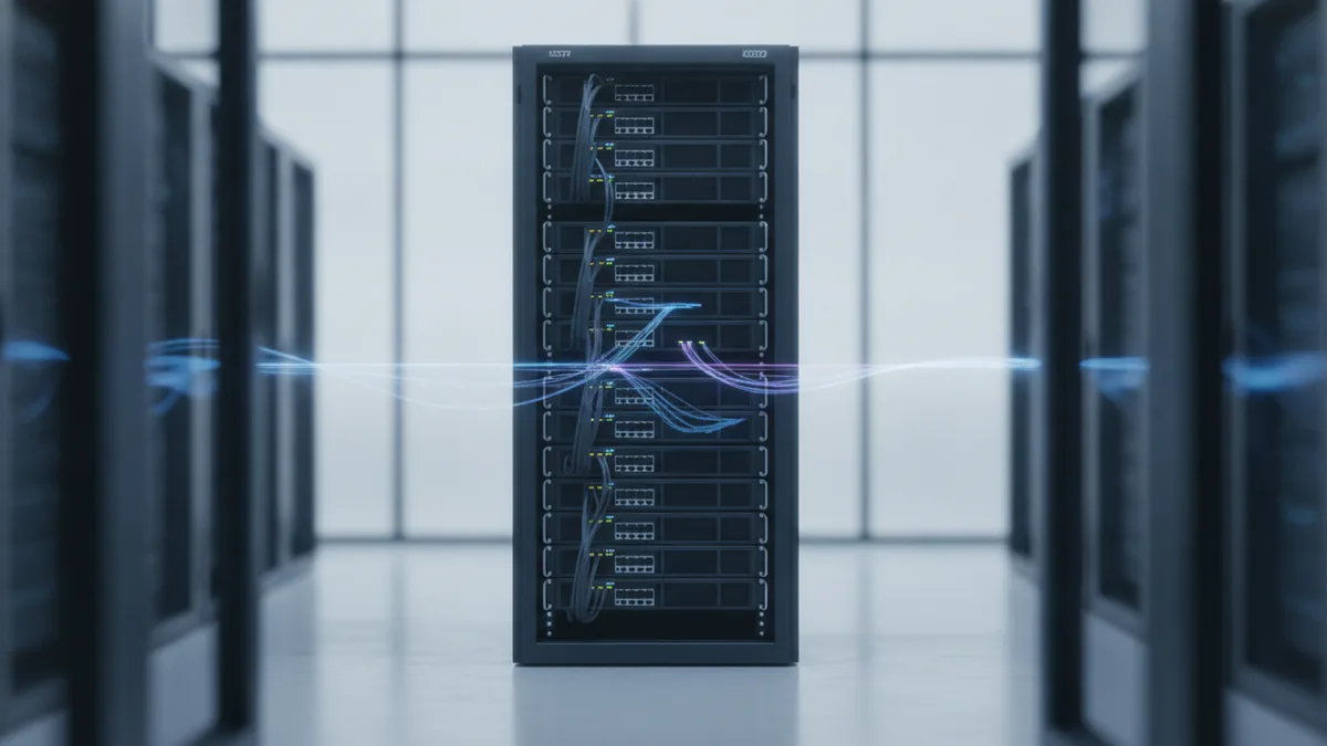 Cloud computing in fintech now Server infrastructure suggesting fast, scalable data processing for fintech.