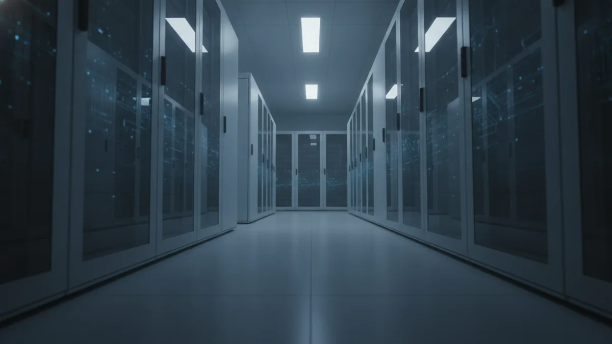 Token replaces sensitive card data Secure data center environment symbolizing tokenization boundaries