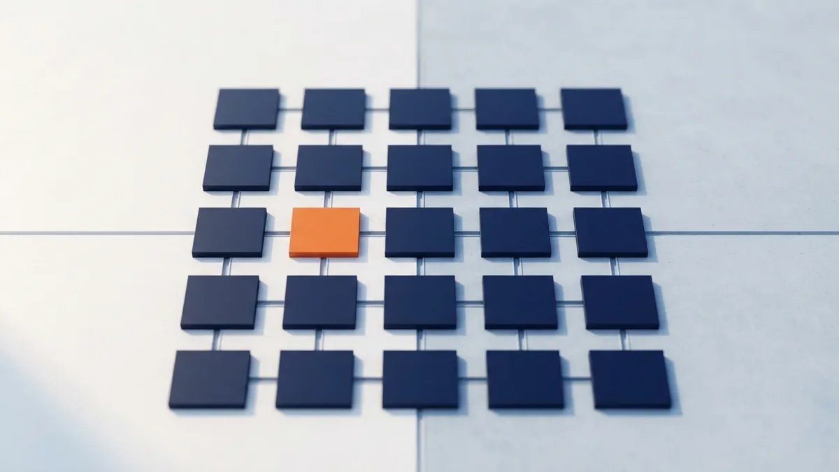 Reliable payment flow design Reliable payment flow shown as a neat grid of connected blank modules