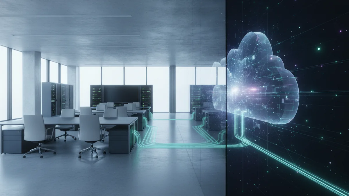 Bank operations workspace blending into secure cloud infrastructure for open banking