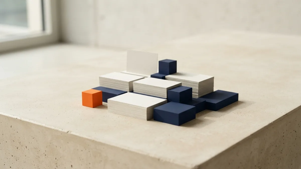 Blank layered forms arranged to suggest a comparison of payment costs
