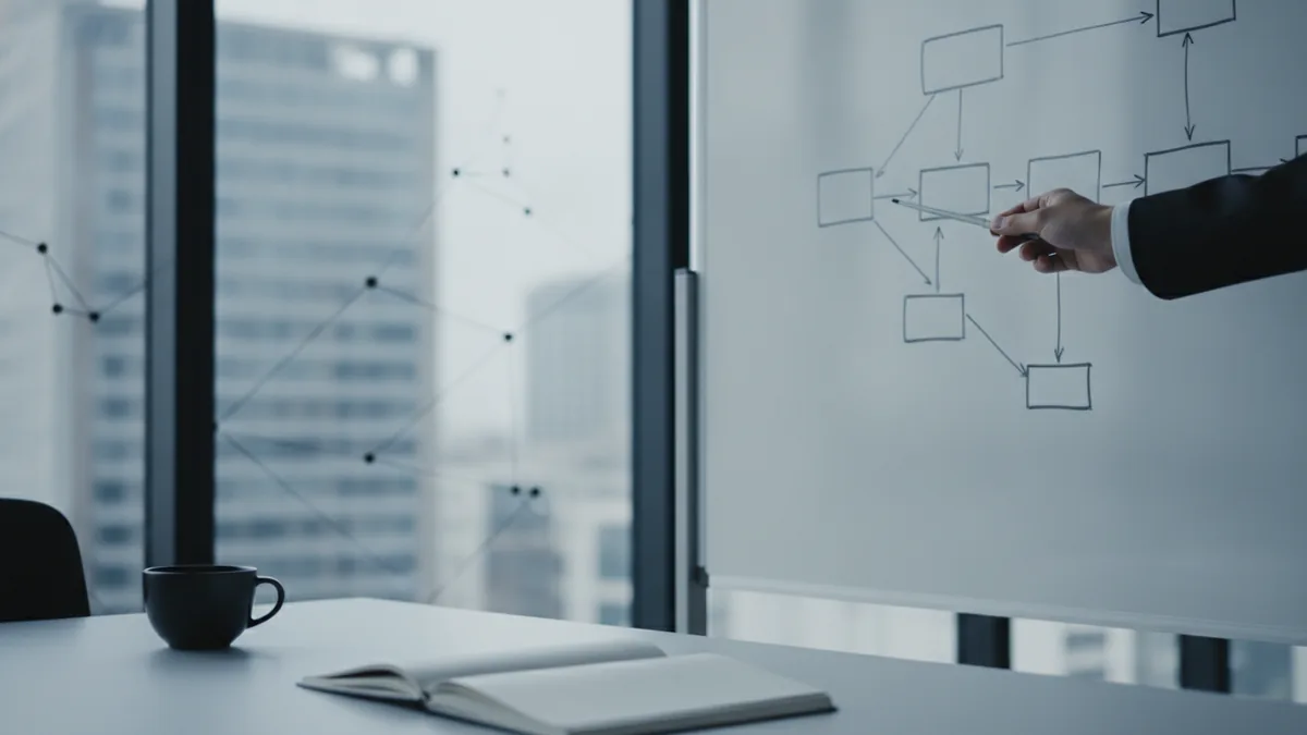 Problem to solution clarity Clear problem-solution flow planning for a fintech pitch deck