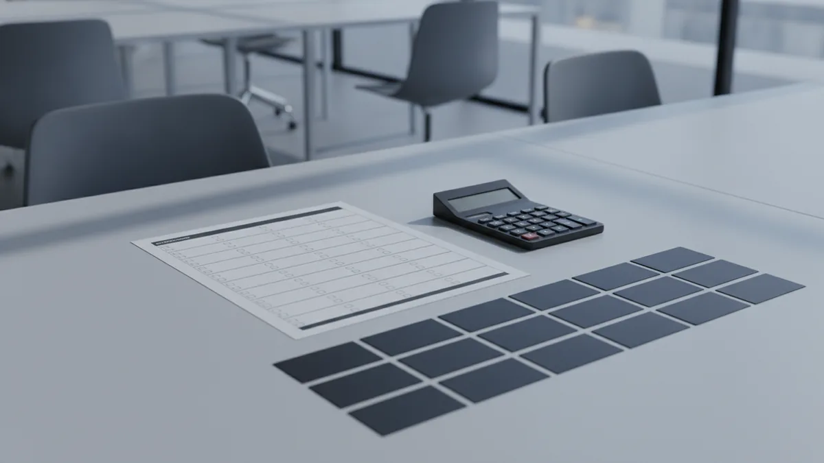 Include the right payment details Organized checklist and calculator representing letter components