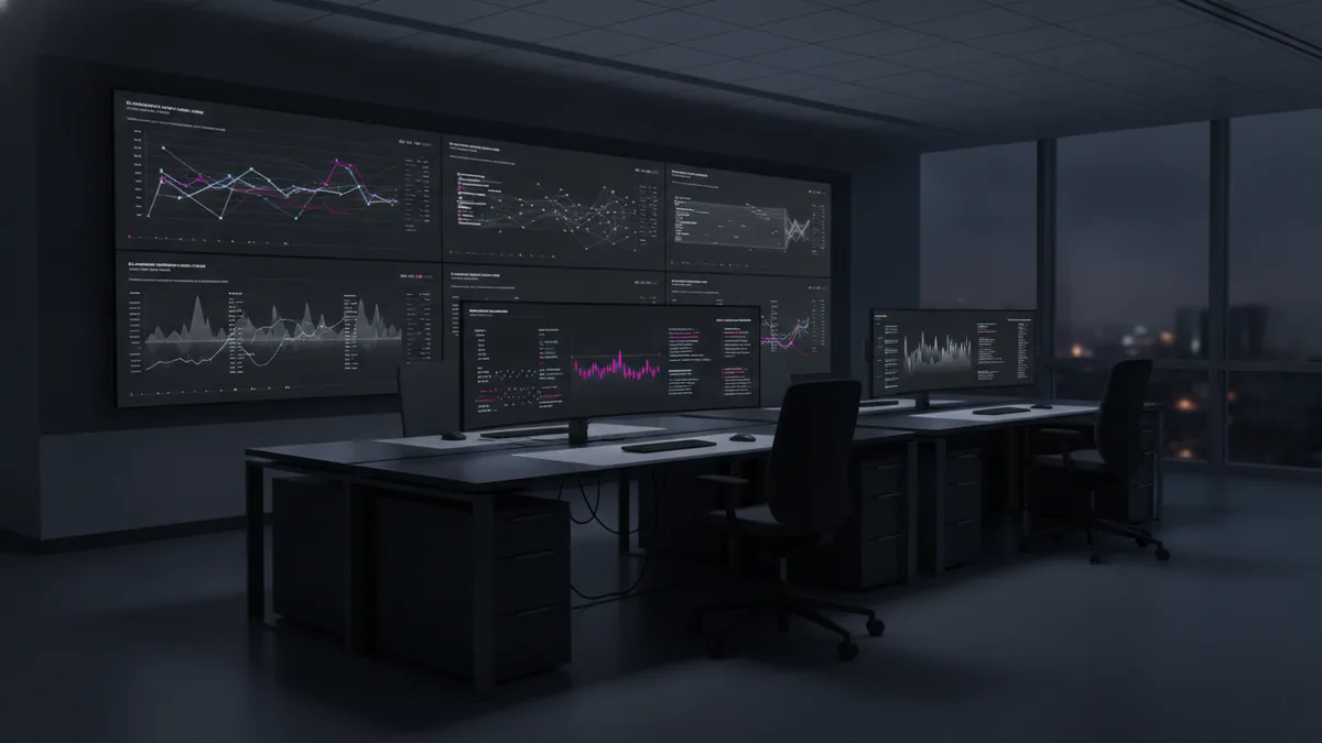 FinTech impact on unit economics Abstract fintech dashboards and data streams suggesting changing costs and features.