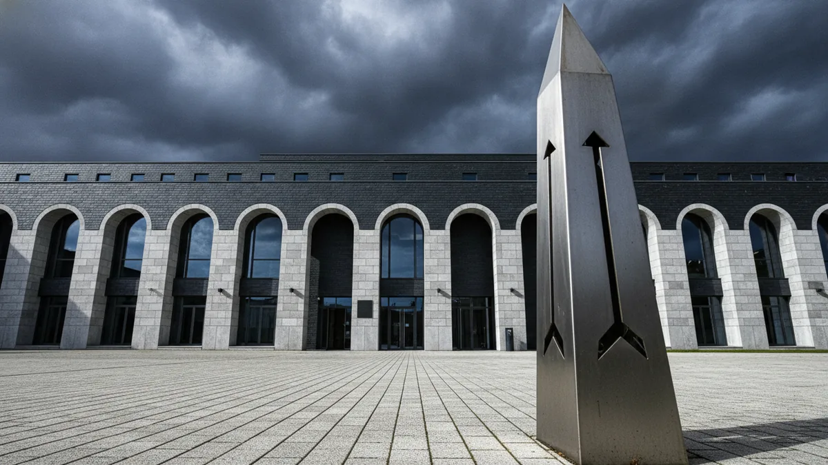 Courthouse exterior under overcast sky symbolizing regulatory uncertainty.