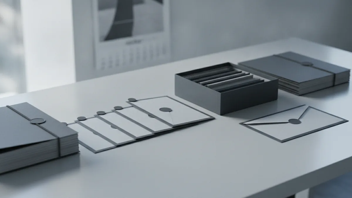 Desk scene suggesting the evolution of banking data access over time