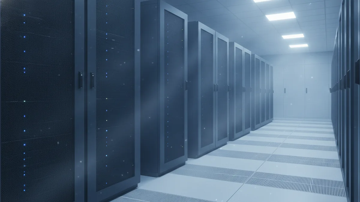 Compliance-ready infrastructure Secure server environment representing regulation, security, and audit-ready systems.