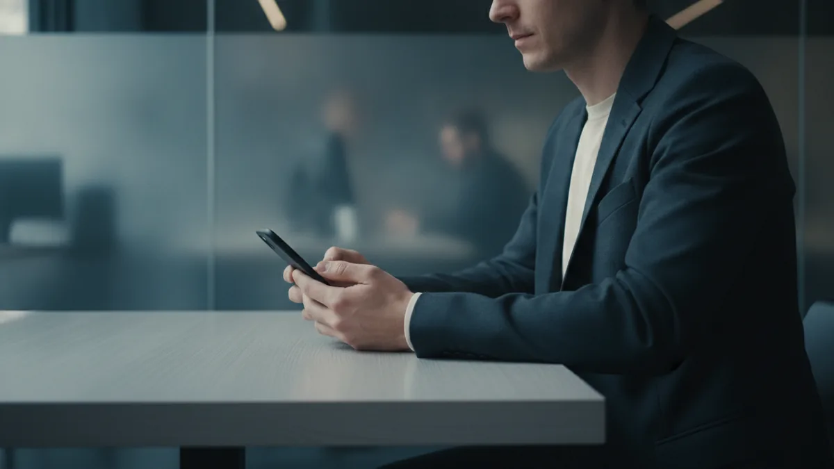 Customer consent in action Person using a smartphone to choose open banking data sharing