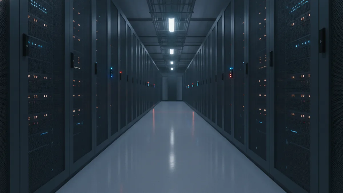 Ongoing compliance under PSD2 Secure data center environment representing ongoing PSD2 compliance monitoring