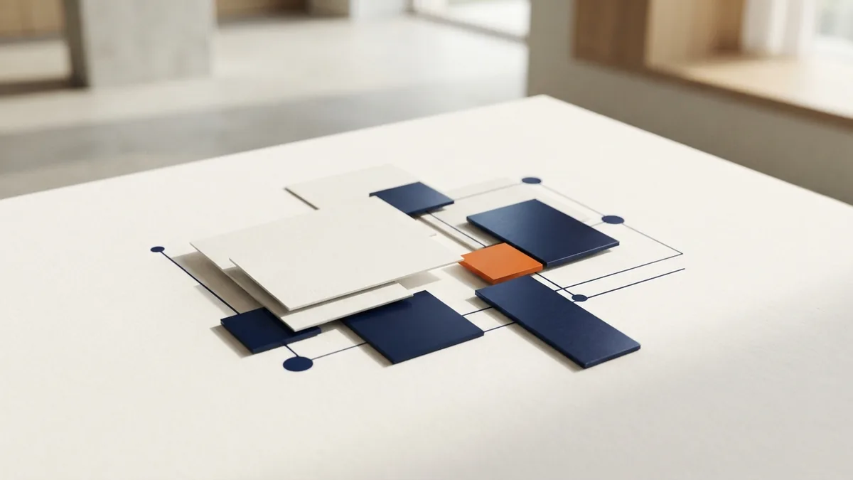Blank cards and connected navy nodes represent payment processing skills and accuracy