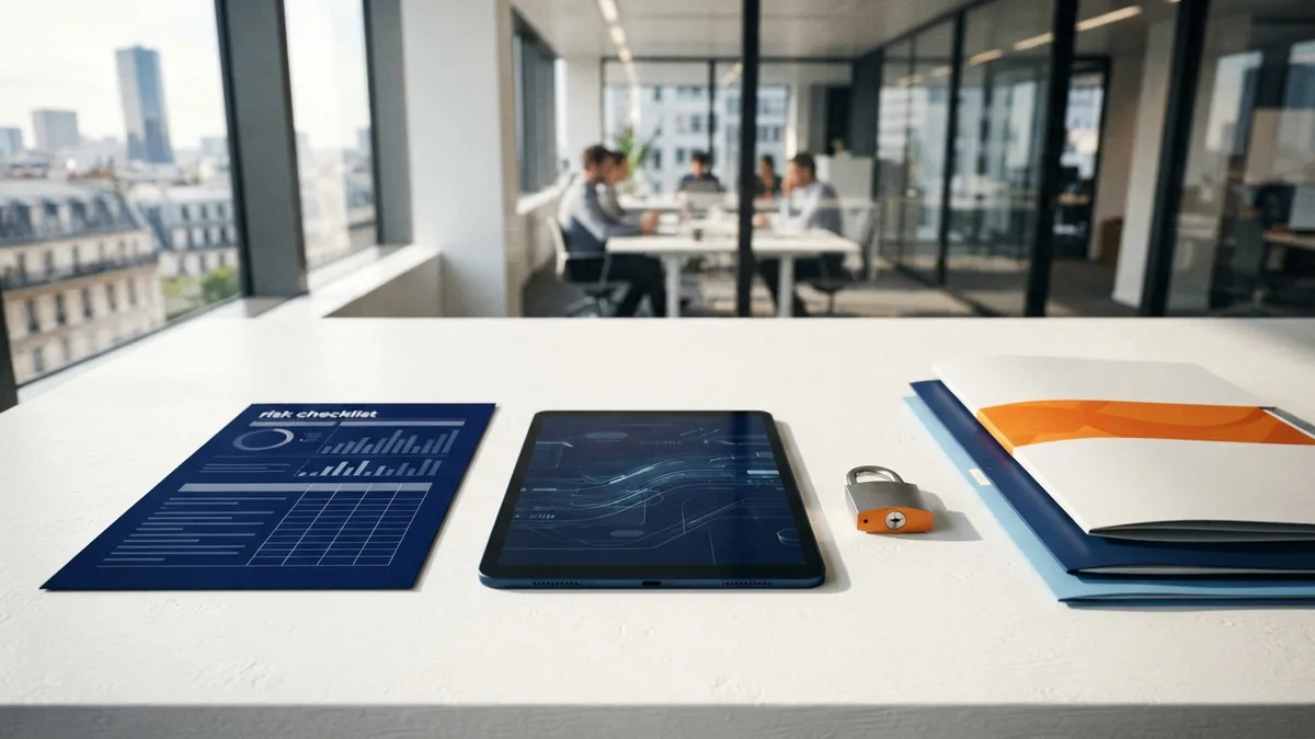 Organized compliance desk with secure records and a practical KYC review process